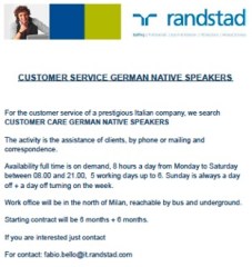 randstad custserv german