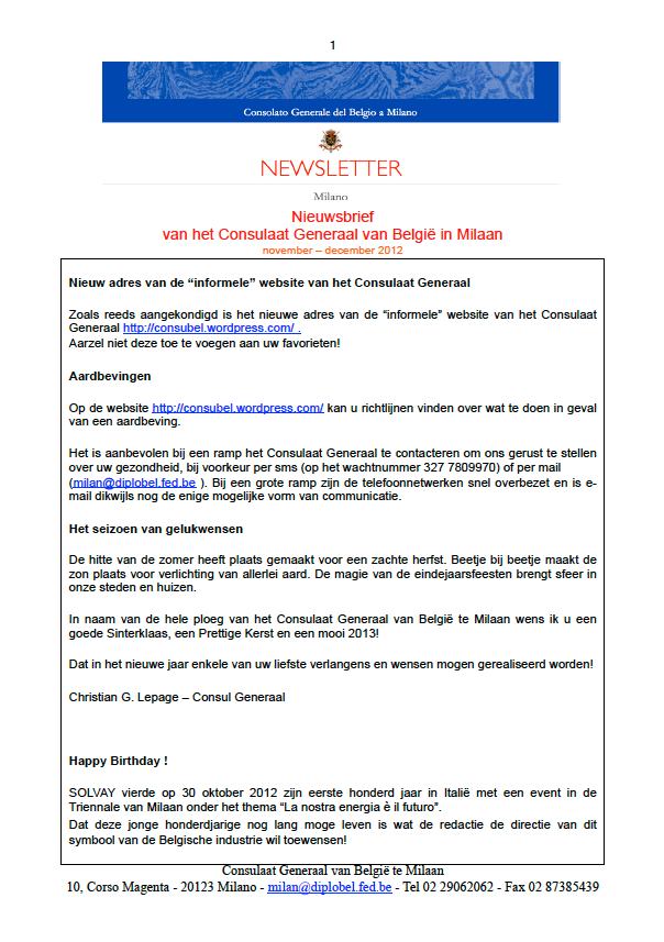 2012.12  Newsletter NL