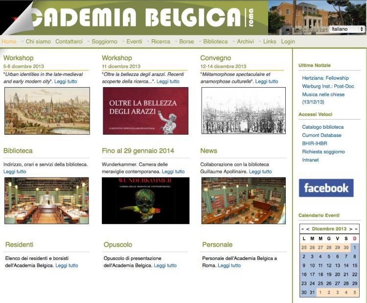Academia Belgica home
