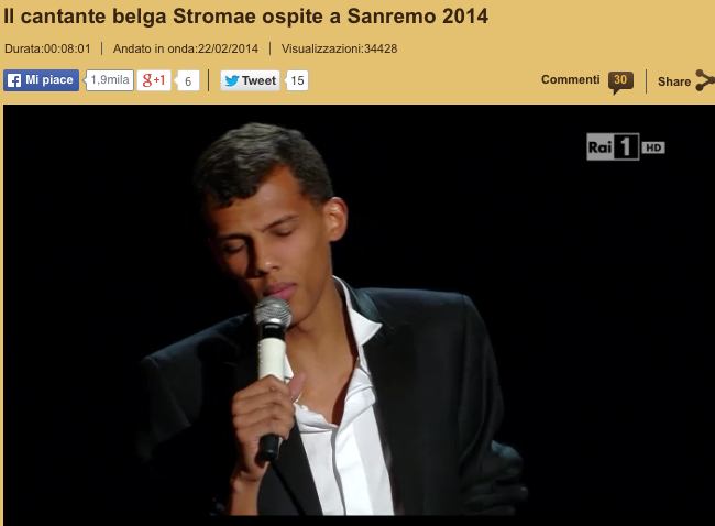 San Remo 2014 Stromae