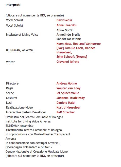 - QUI NON C'È PERCHÉ -ANDREA MOLINO cast