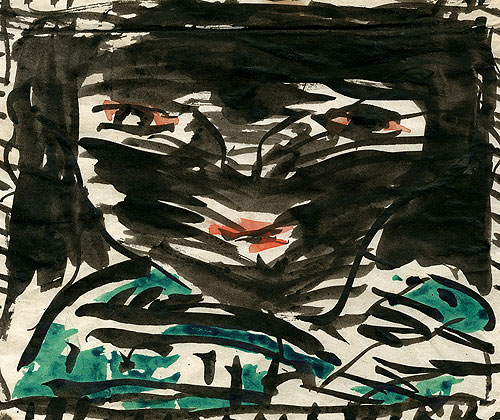 Pierre Alechinsky en Bataille