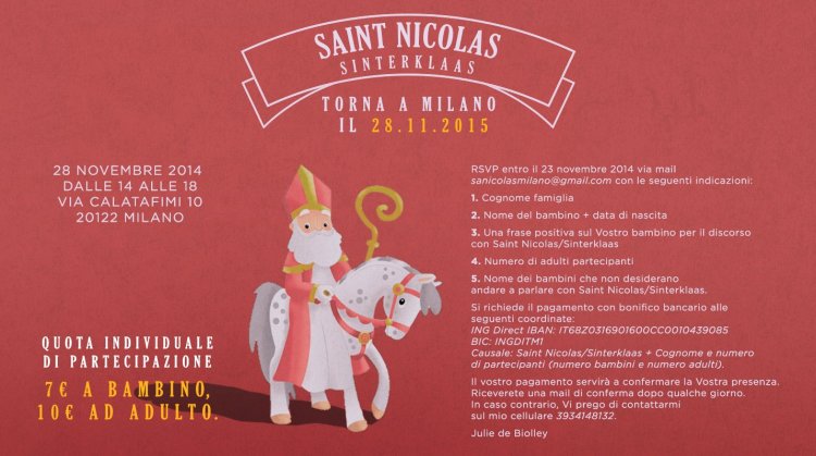 Saint Nicolas 2016 invito texto